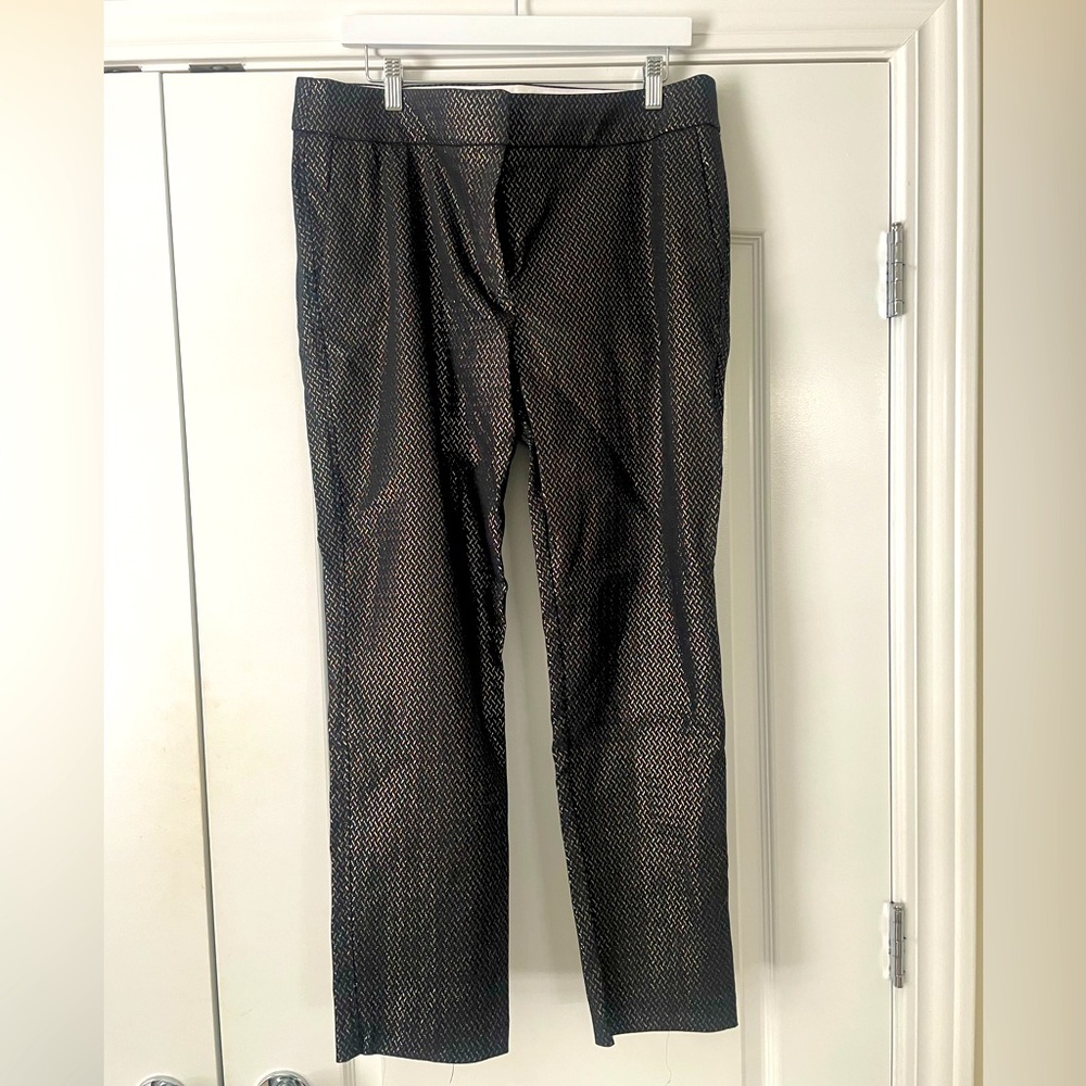 LOFT fancy black pants with shimmer detail - Size 14 - worn once